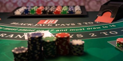 A Casino Black Jack table